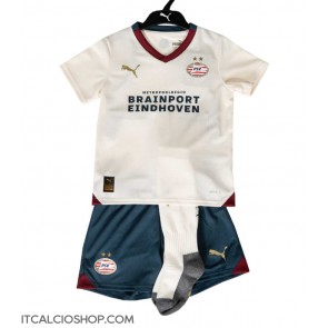 PSV Eindhoven Seconda Maglia Bambino 2023-24 Manica Corta (+ Pantaloni corti)